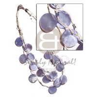 3 rows raffia in graduated