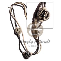 Black tiger kukui nuts in