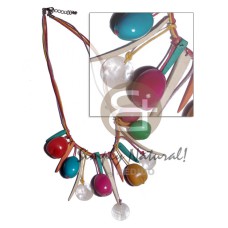 Bora bora necklace- dangling colored