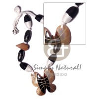 Natural white wood beads in