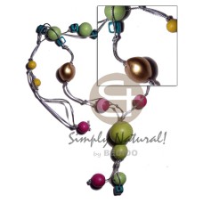 Kukui colored wood beads