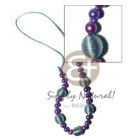 20mm wrapped wood beads
