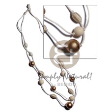 2 layes crème satin cord