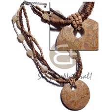 5 rows 2-3mm coconut heishe