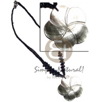 Beaded macrame 45mm scallop