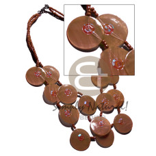 25mm light brown capiz shells