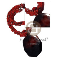 3 layers twisted red horn