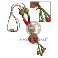 Tassled 2 layers beige satin