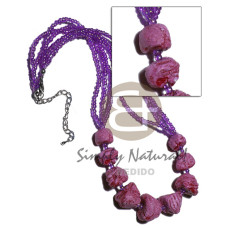 3 layers glass beads