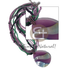 6 rows 2-3mm heishi glass