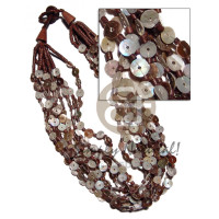 10 rows 8mm round greenshell