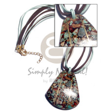 3 layers brown mint green wax