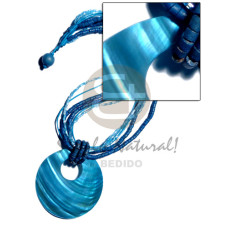 45mm round kabibe shell pendant