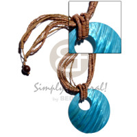 45mm round aqua blue kabibe