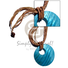 45mm round aqua blue kabibe