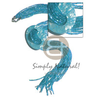 10 rows aqua blue glass