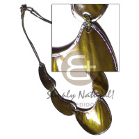 2 rows wax cord choker