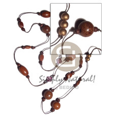 Chunky wood beads in endless