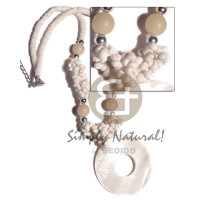 4-5mm white clam heishe