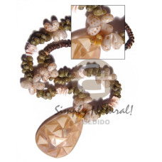 4-5mm natural brown coconut pokalet