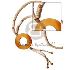 4-5 coconut heishi nat wood