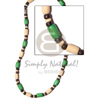 Bleach bright green wood tube