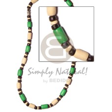 Bleach bright green wood tube