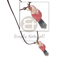 Cord inlaid hammershell pink