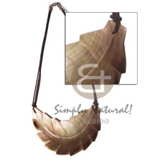 W=92x82mmx52mm blacklip leaf on wax