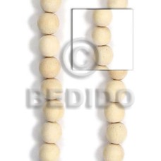 Natural white wood round 12mm