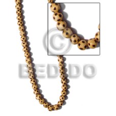 Natural wood round beads