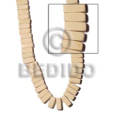 Natural white wood rectangular block