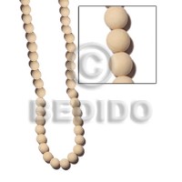 6-7mm natural white round wood