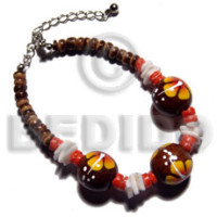 4-5mm coconut pokalet. natural brown