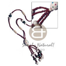 2-3mm maroon coconut pokalet.