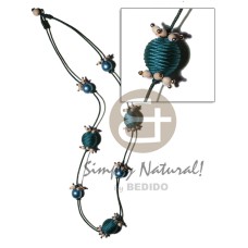 20mm wrapped wood beads