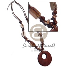 Sigay wood beads 15mmx20mm rectangular black