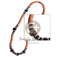 4-5mm coconut heishi melon