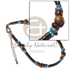 2-3mm black coconut heishe