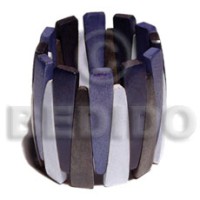 Elastic natural wood bangle