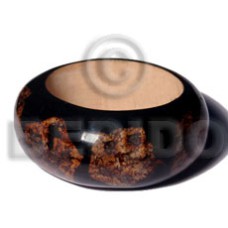 Wood bangle laminated mahogany