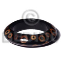 Wood saucer bangle laminated