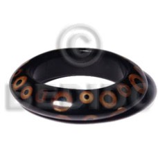 Wood saucer bangle laminated