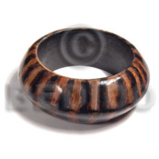 Chunky wooden bangle laminated