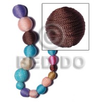 25mm natural white round wood